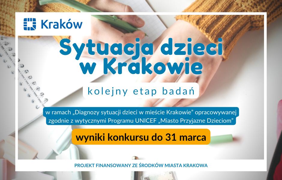 Sytuacja dzieci w Krakowie – badanie i konkurs